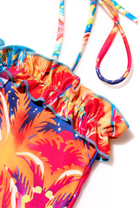 Rainbow Beach Vibes Swimsuit | Tropical Rainbow Beachwear | Shadies