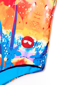 Rainbow Beach Vibes Swimsuit | Tropical Rainbow Beachwear | Shadies